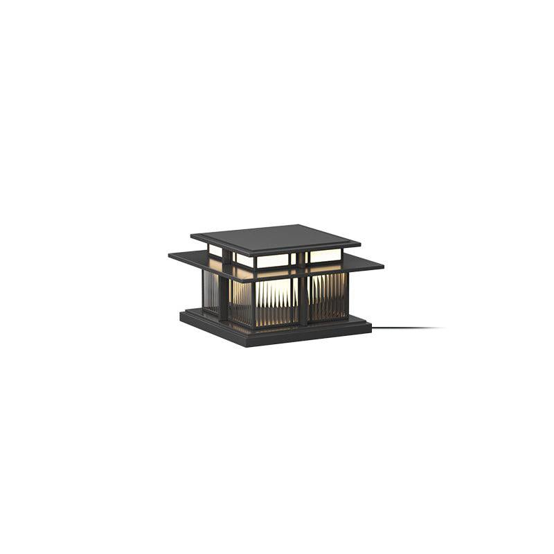 Borne de jardin LED IP65 corps sablé anti-UV – Boilyn — mise en situation dans la pièce (4)