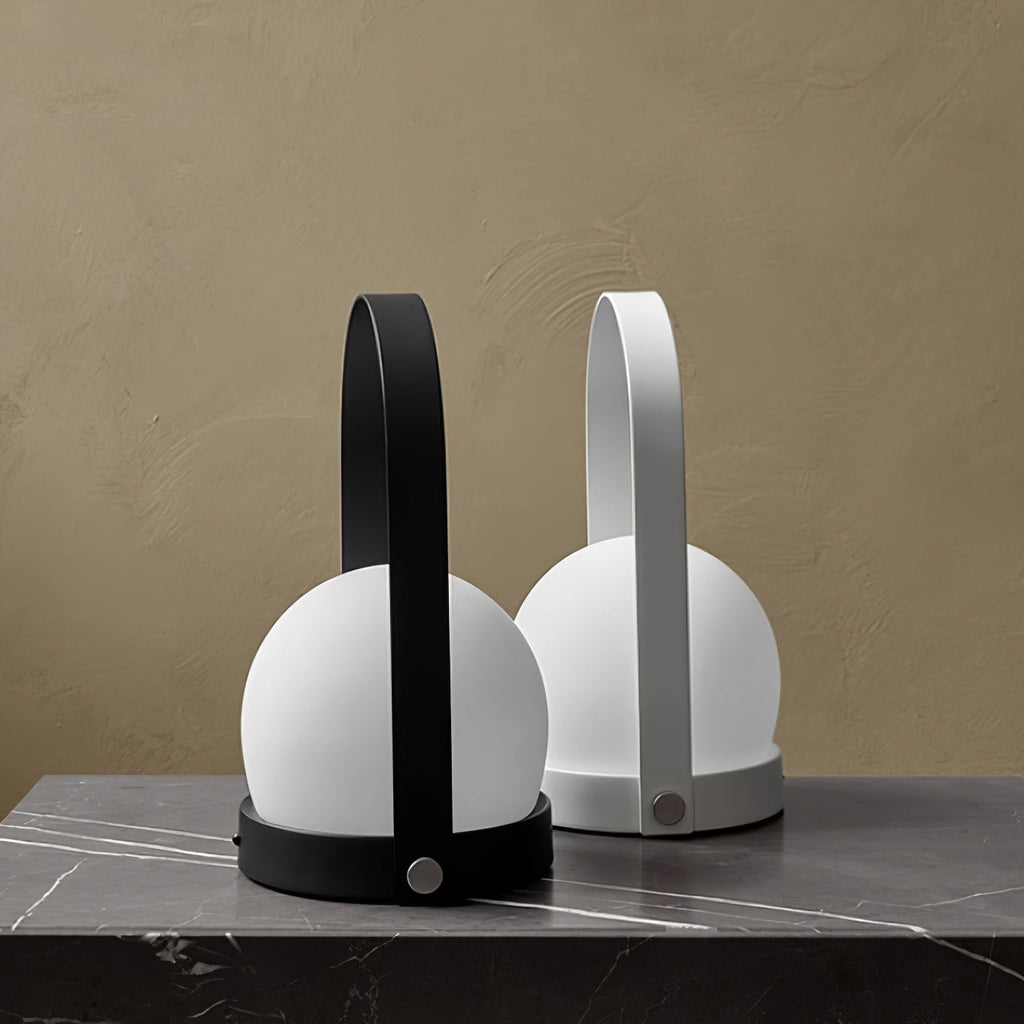 Lampe à poser sans fil rechargeable à poignée – Carrie — détail de la finition (9)