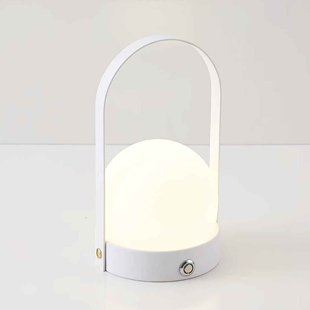 Lampe à poser sans fil rechargeable à poignée – Carrie — détail de la matière (9)
