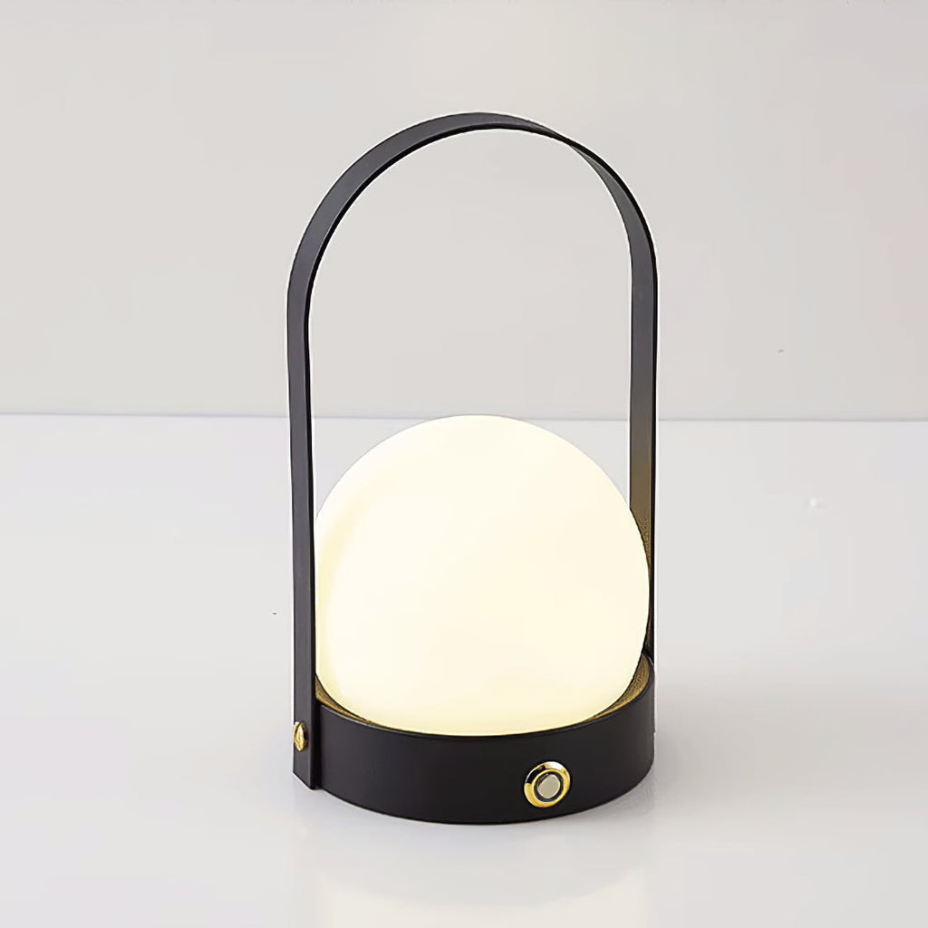 Lampe à poser sans fil rechargeable à poignée – Carrie — vue de face (10)