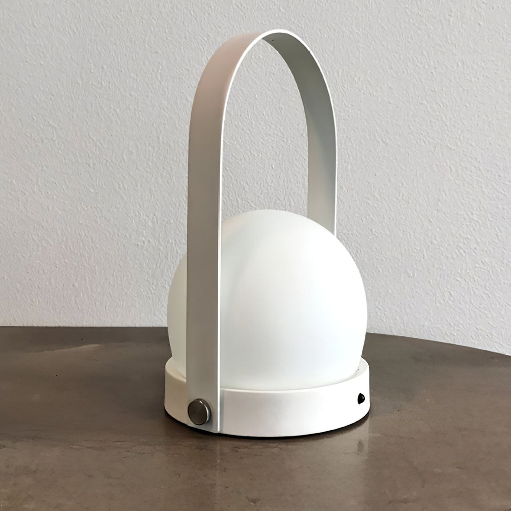 Lampe à poser sans fil rechargeable à poignée – Carrie — détail du système de fixation (6)