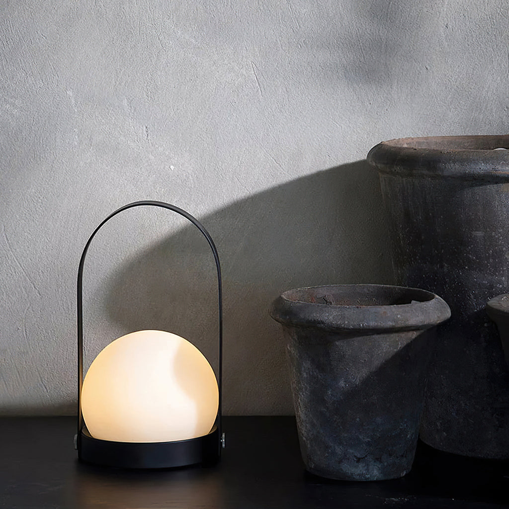 Lampe à poser sans fil rechargeable à poignée – Carrie — vue de profil (7)