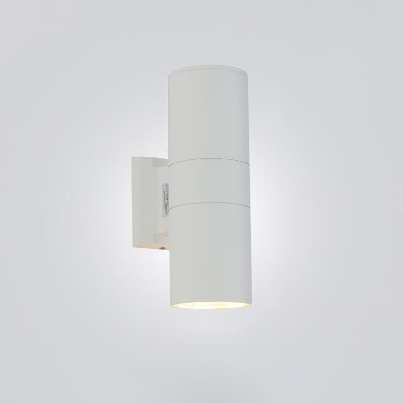Applique murale cylindrique LED métal – intérieur et extérieur — vue de face (3)