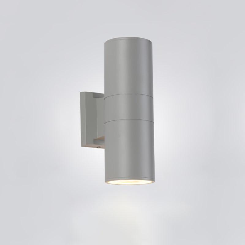 Applique murale cylindrique LED métal – intérieur et extérieur — vue de trois quarts (3)