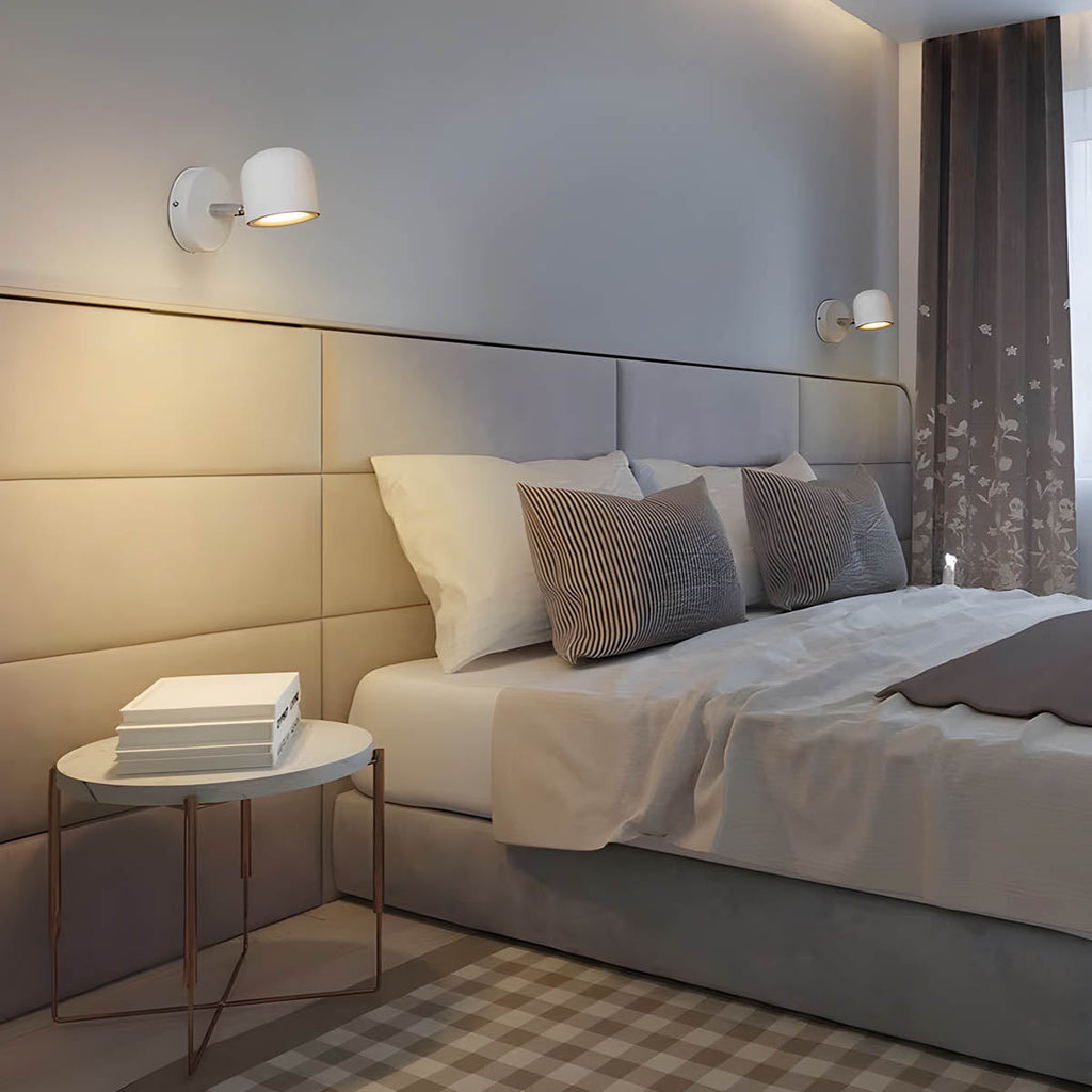 Applique murale LED dimmable orientable 340° – LumiFlex — allumé en situation