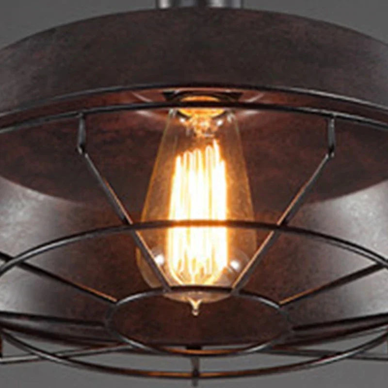 Suspension industrielle décorative en métal ajouré – Norex — vue de trois quarts (2)