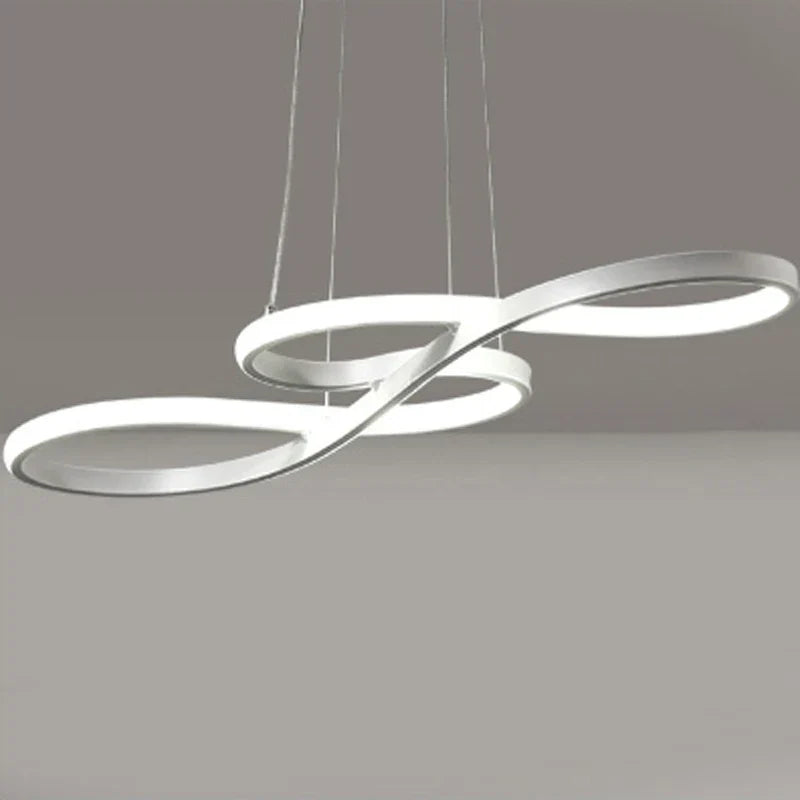 Lustre LED torsadé en aluminium 120 cm dimmable – Armonys — dimensions et cotes