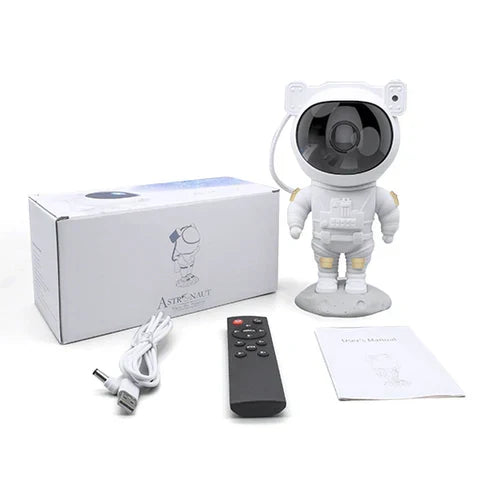 Projecteur galaxie astronaute 8 couleurs, USB – CosmoVoyager — vue de dessous