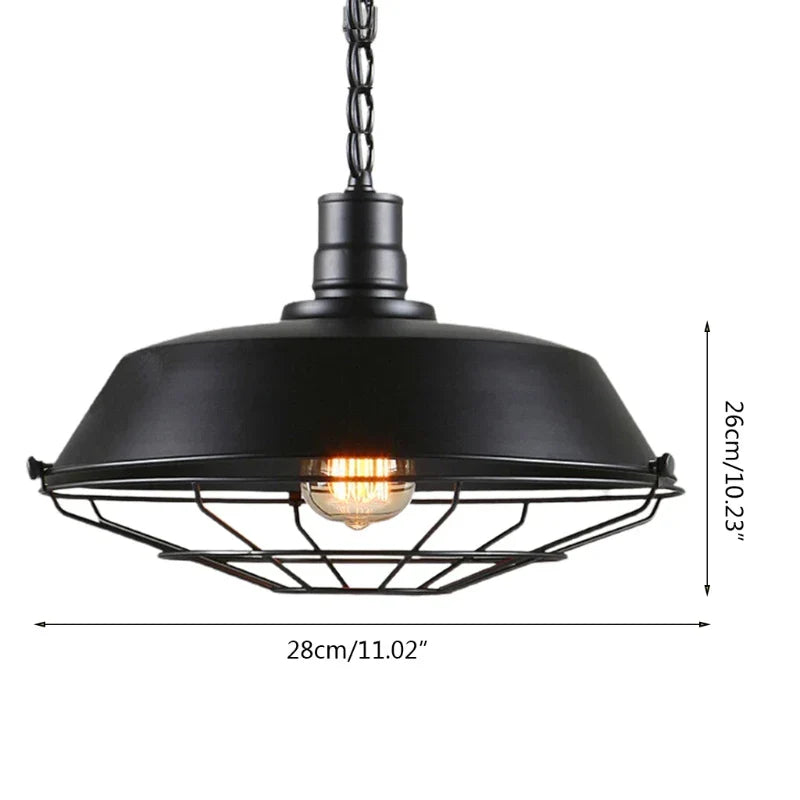 Suspension industrielle décorative en métal ajouré – Norex — vue de dessous