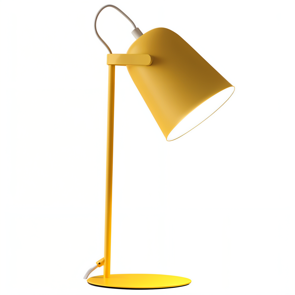 Lampe à poser orientable en fer, douille E27 – Macaron — vue de face