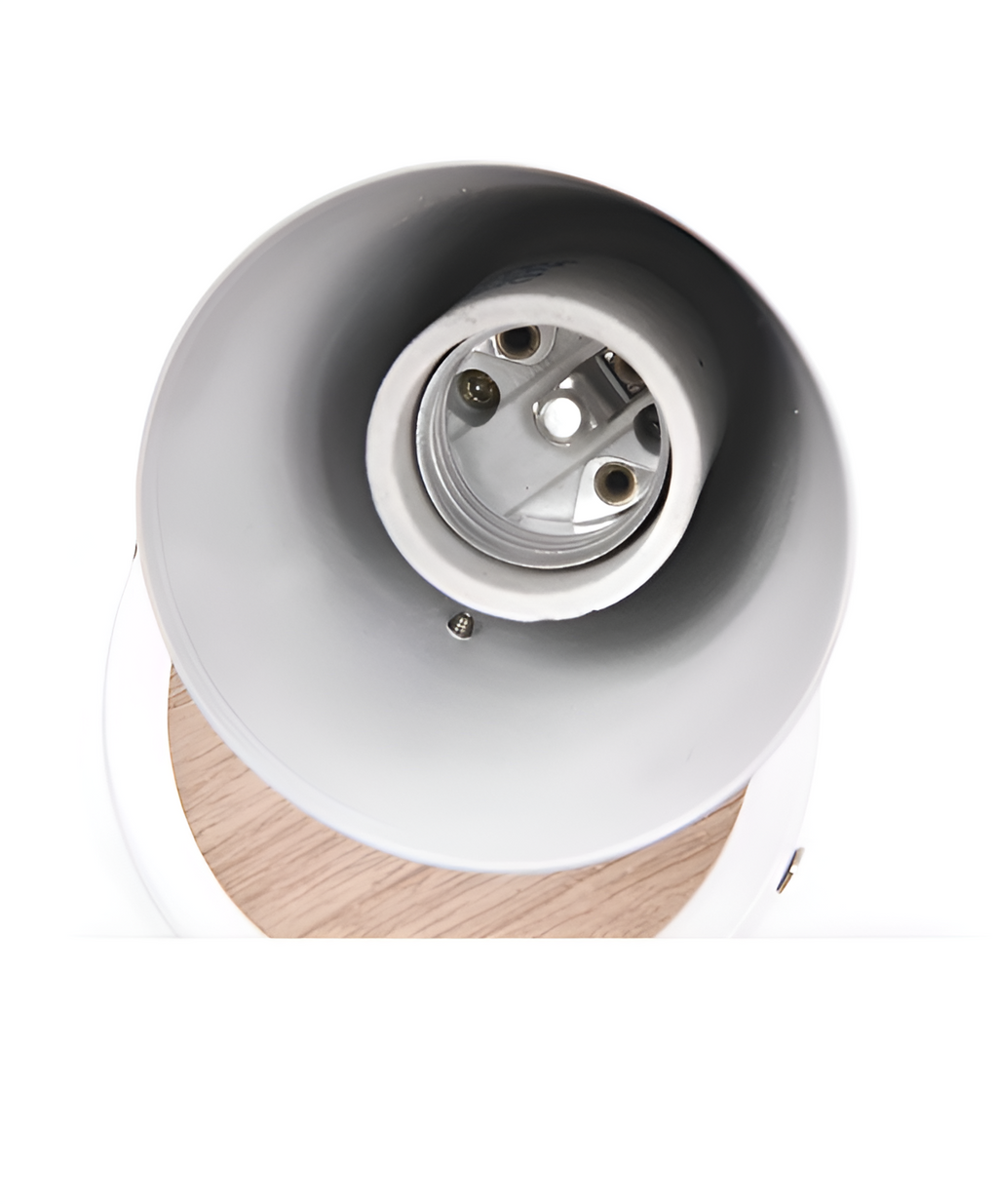 Applique murale orientable bois et métal – NordicGlow — détail de la finition (2)