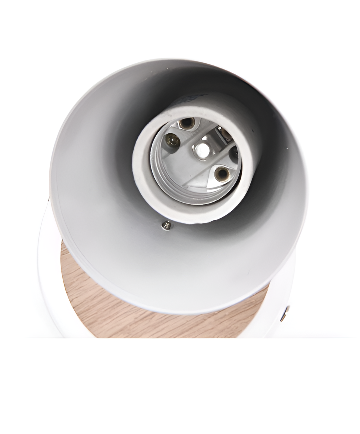 Applique murale orientable bois et métal – NordicGlow — détail de la finition (2)