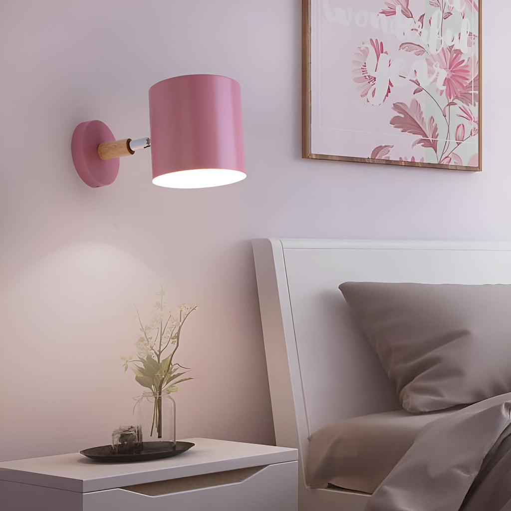 Applique murale orientable bois et métal – NordicGlow — détail de la finition