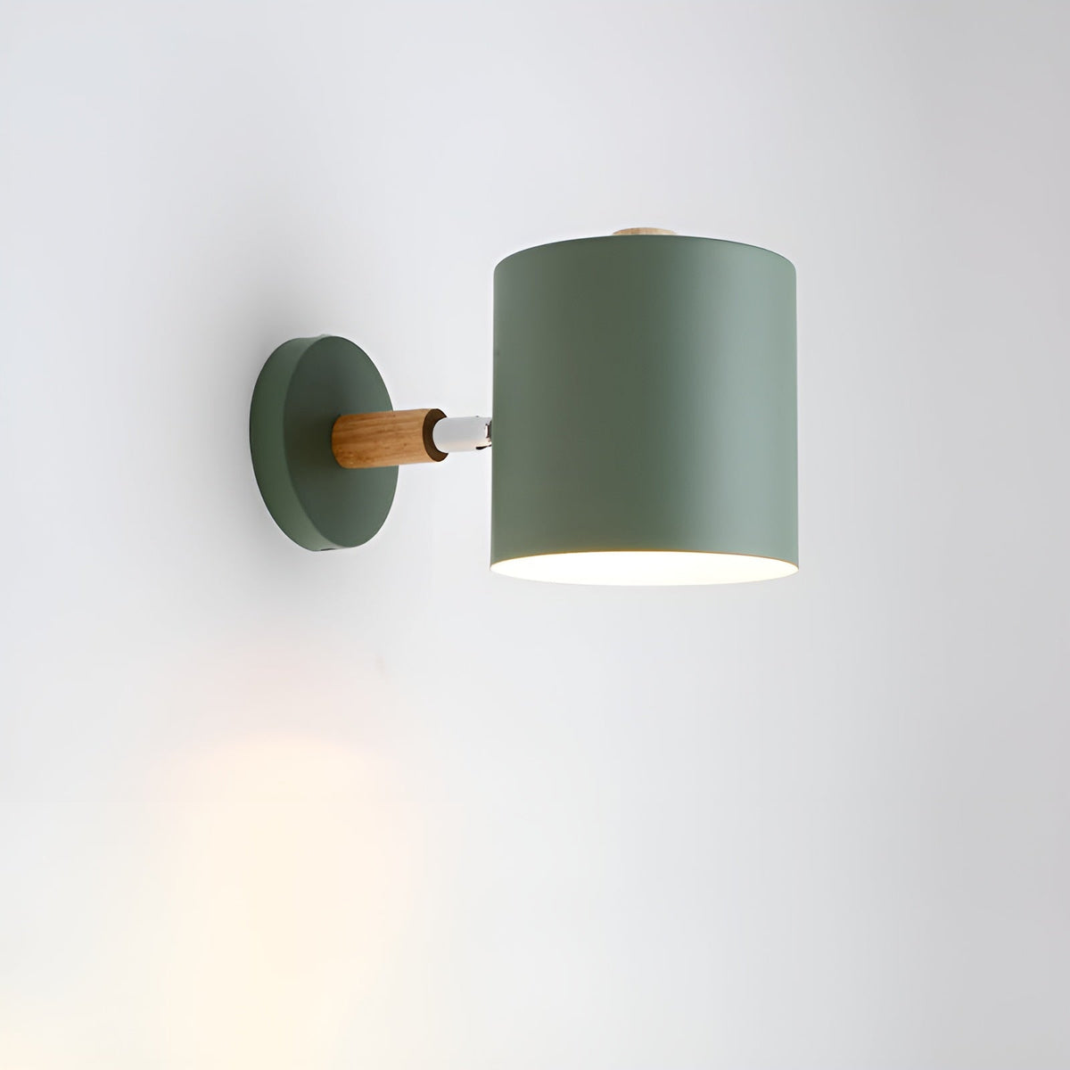 Applique murale orientable bois et métal – NordicGlow — dimensions et cotes