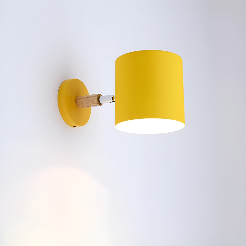 Applique murale orientable bois et métal – NordicGlow — vue de profil (2)