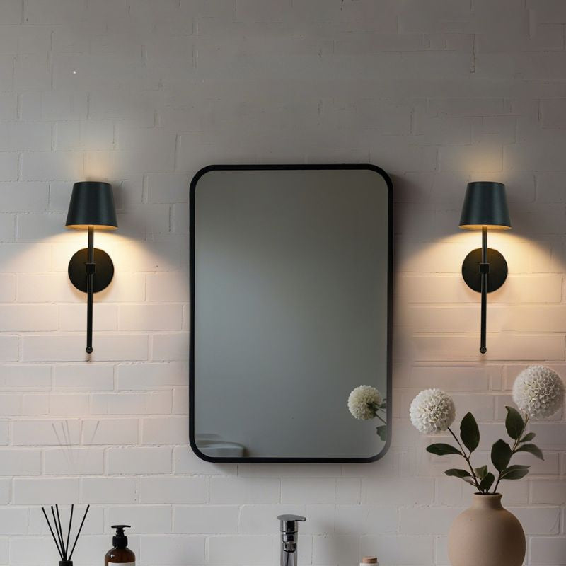 Appliques murales LED sans fil dimmables lot de 2 – Axelia — vue de trois quarts