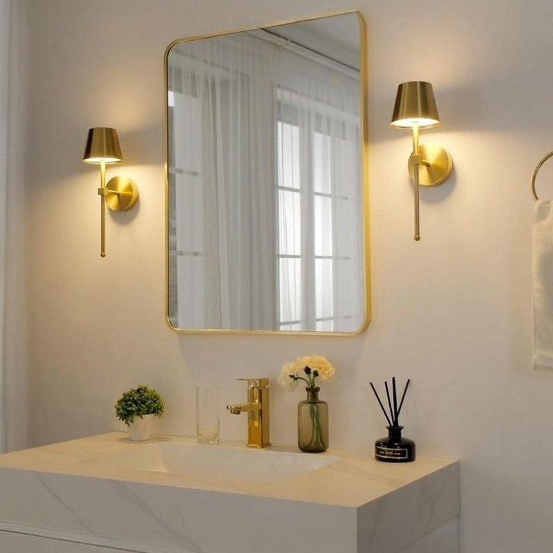 Appliques murales LED sans fil dimmables lot de 2 – Axelia — détail de la finition