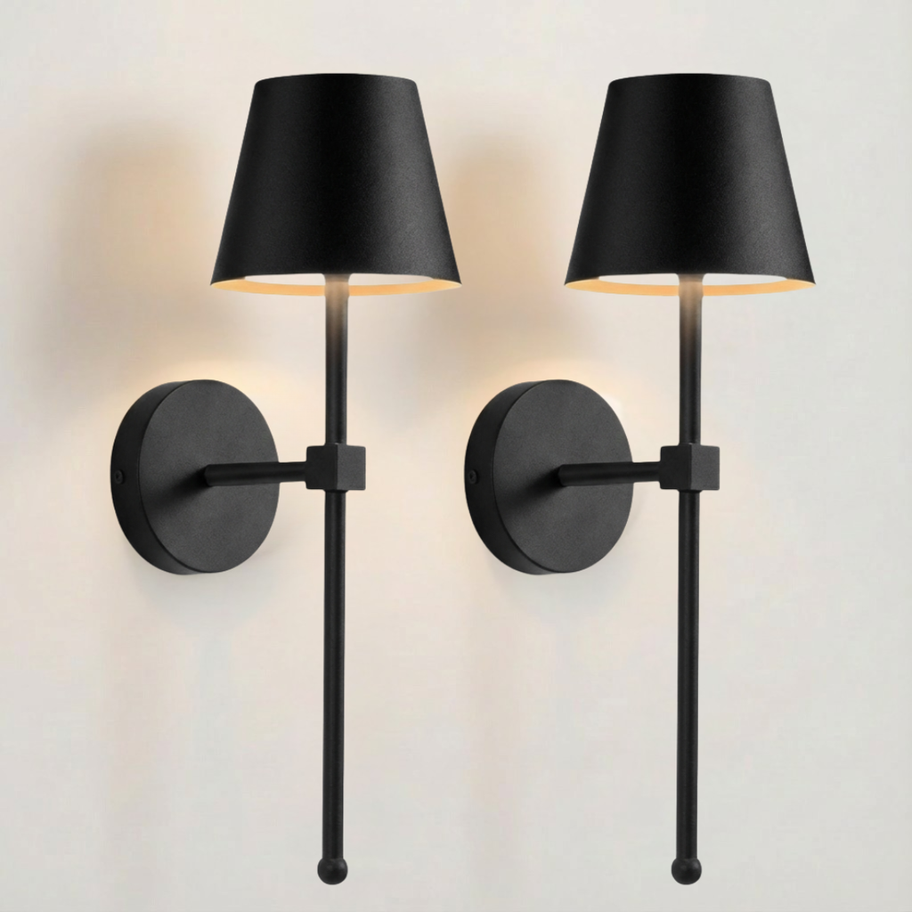Appliques murales LED sans fil dimmables lot de 2 – Axelia