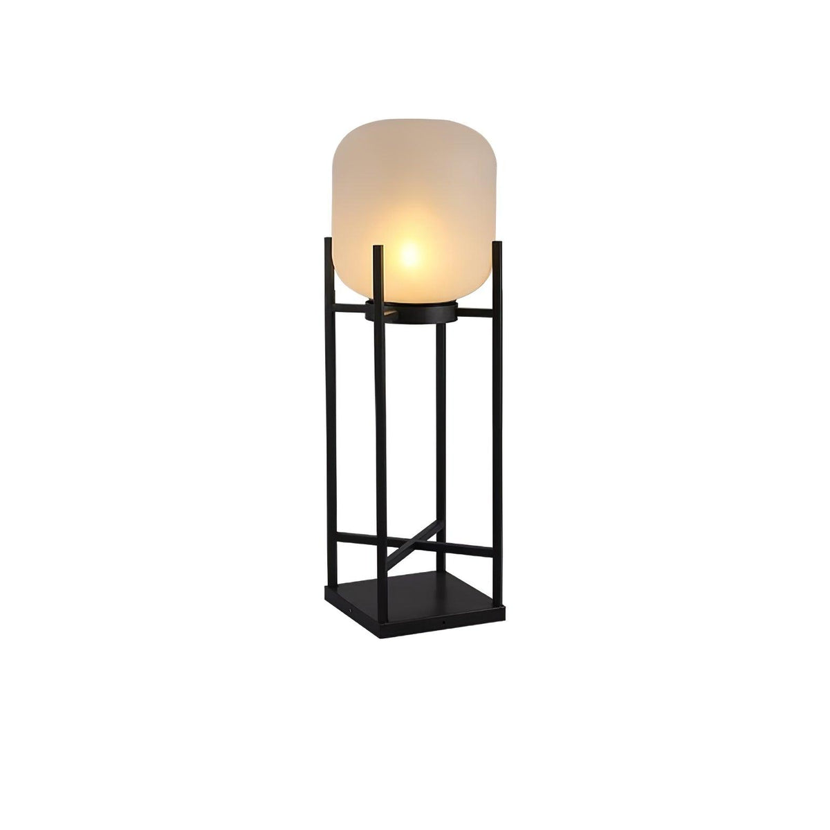 Lampadaire solaire inox et verre style lanterne – jardin — détail de la finition (4)