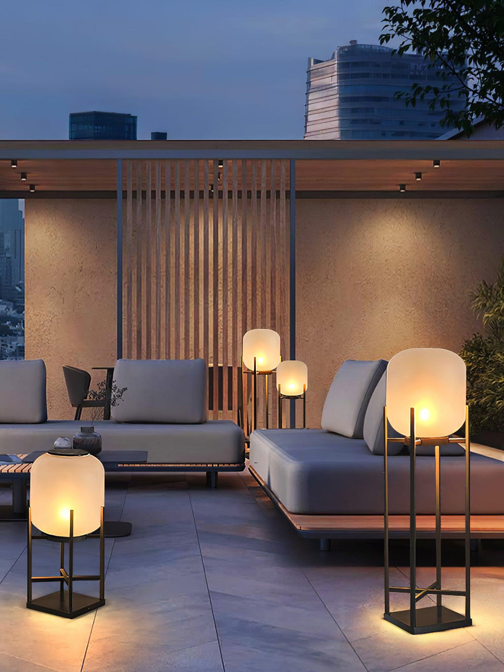 Lampadaire solaire inox et verre style lanterne – jardin — détail du système de fixation (2)