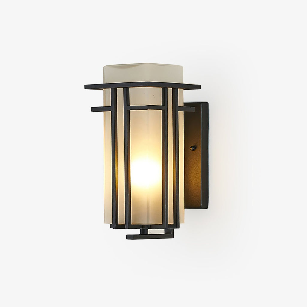 Applique murale extérieure LED en fer mono-pièce rétro – Linden