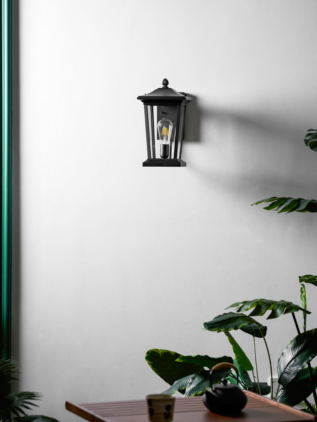 Applique murale cage en aluminium poli noir – Lodge Birdcage — détail de la matière (2)