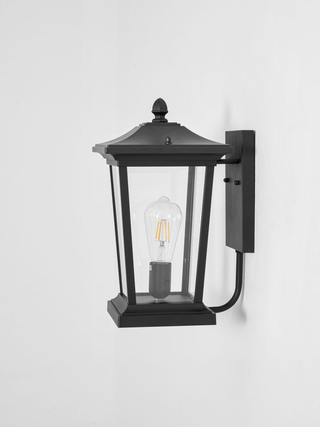 Applique murale cage en aluminium poli noir – Lodge Birdcage — vue de dessous (4)