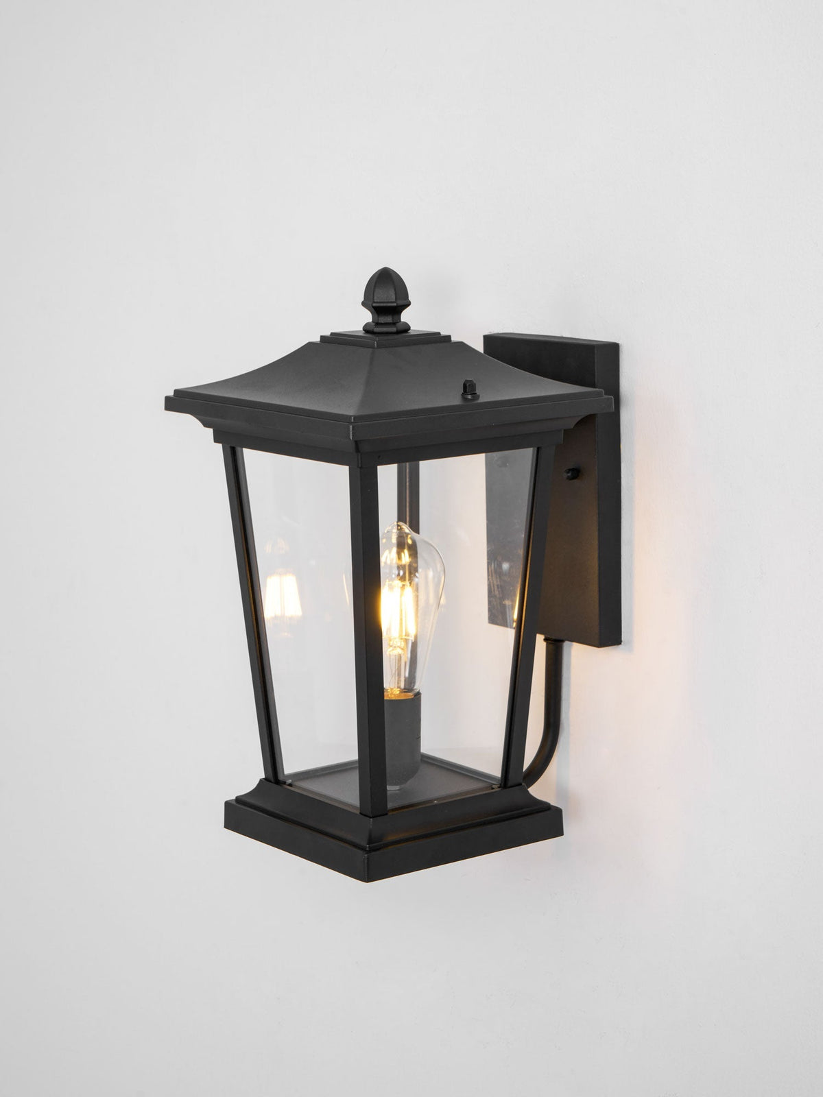 Applique murale cage en aluminium poli noir – Lodge Birdcage — vue de face (5)