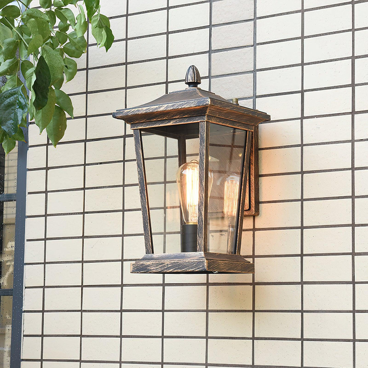Applique murale cage en aluminium poli noir – Lodge Birdcage — dimensions et cotes