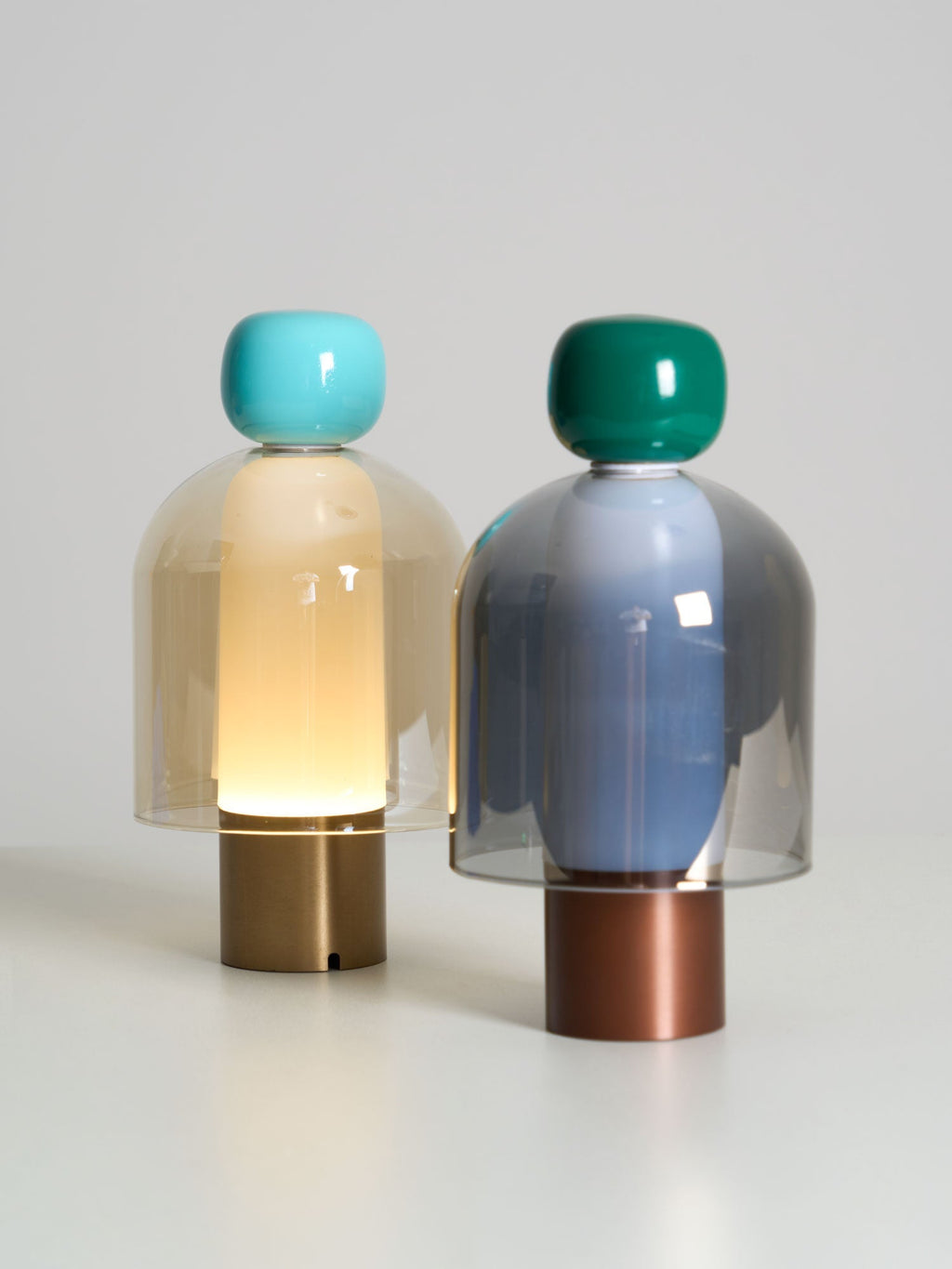 Lampe à poser rechargeable en verre coloré – Lumina Joy — dimensions et cotes (6)