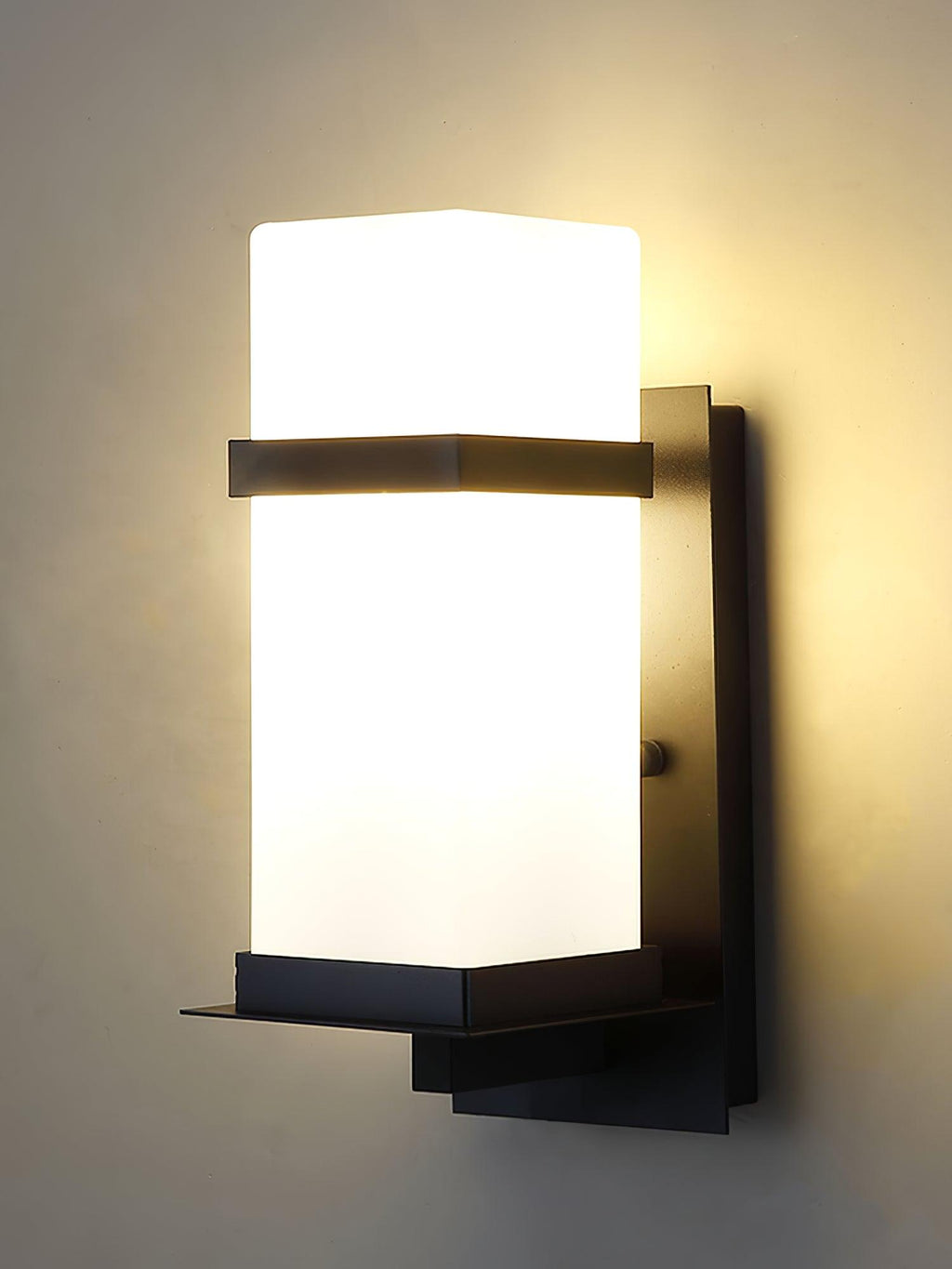 Applique murale extérieure LED cadre métal et verre – Mcdade — vue de profil (2)