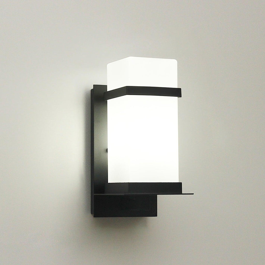Applique murale extérieure LED cadre métal et verre – Mcdade — dimensions et cotes (2)