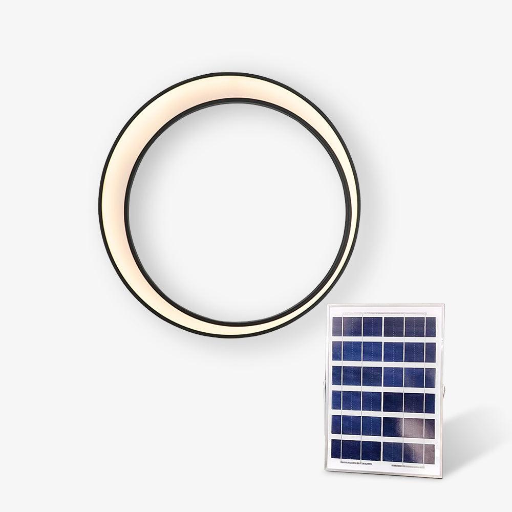Applique murale LED en métal noir intérieur et extérieur – Moon — détail de la matière (2)