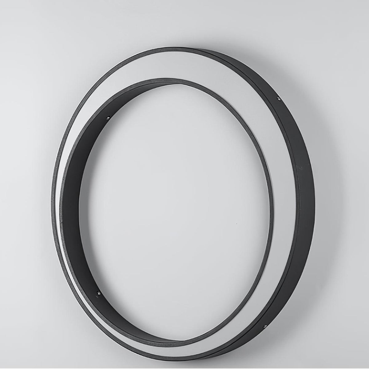 Applique murale LED en métal noir intérieur et extérieur – Moon — vue de profil (2)
