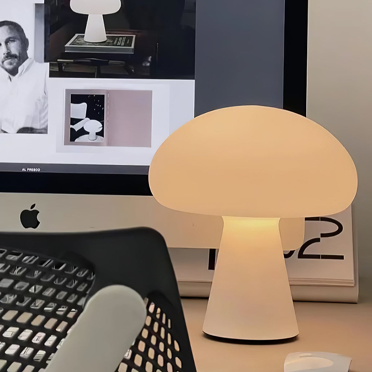 Lampe à poser rechargeable sans fil design – Obello — détail du système de fixation