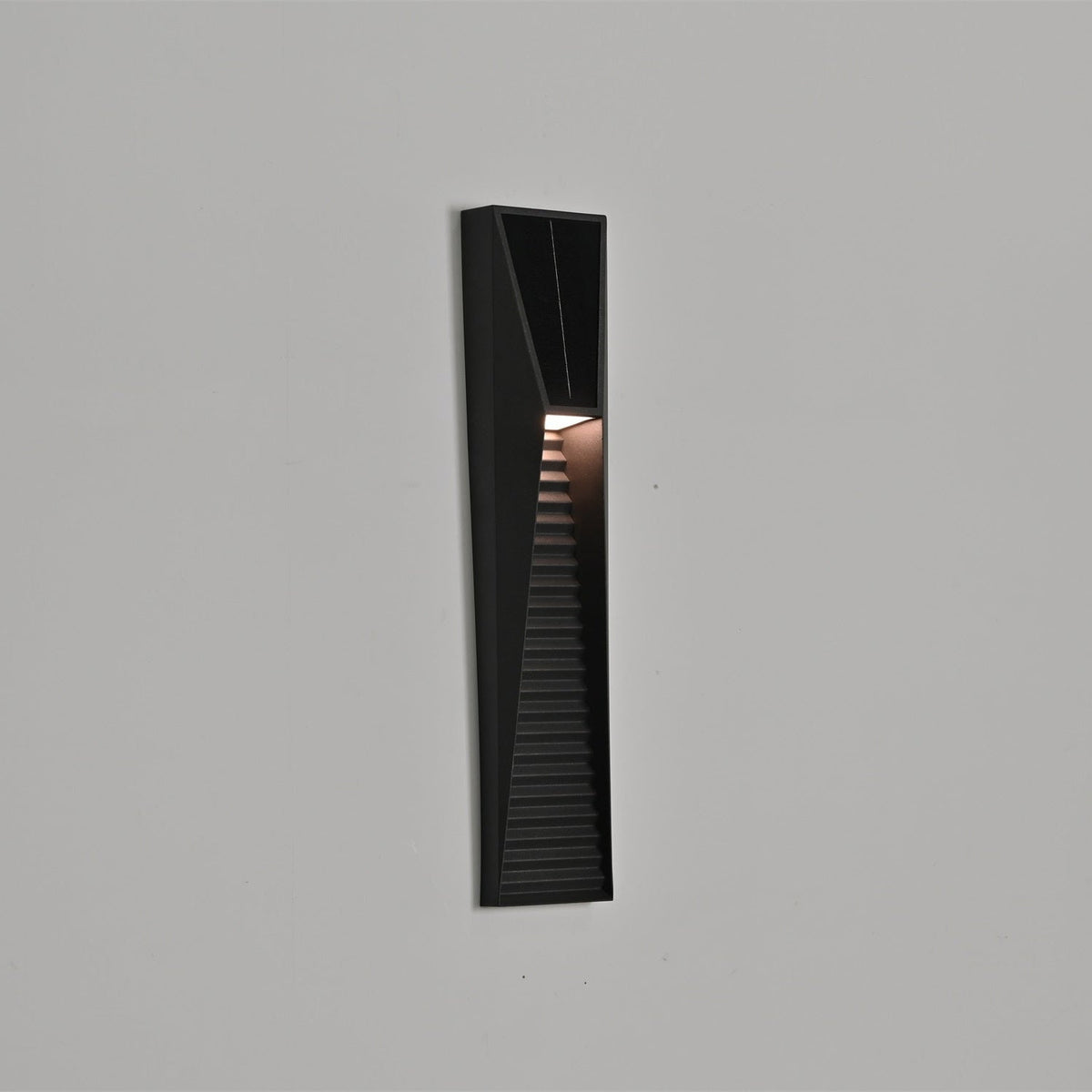Applique murale extérieure solaire LED de chemin – Obsidian — vue de dessous