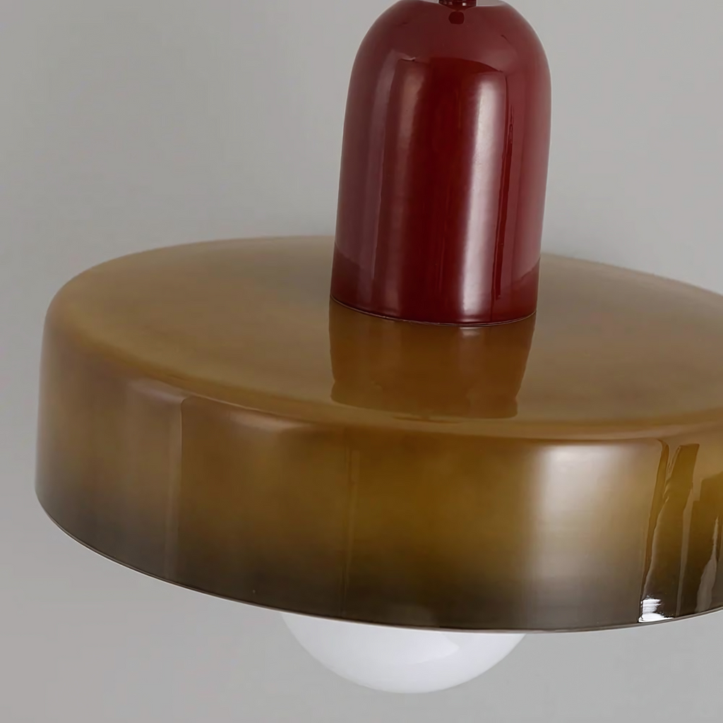 Plafonnier design classique à hauteur réglable – HaloLuxe — mise en situation dans la pièce