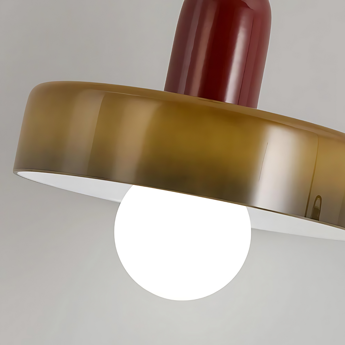 Plafonnier design classique à hauteur réglable – HaloLuxe — vue de face