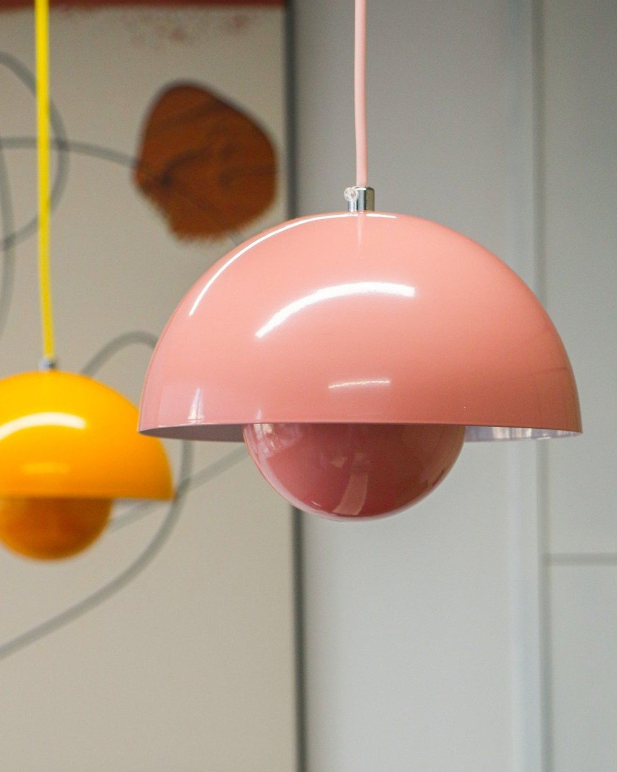 Suspension LED 16 W blanc chaud 3000K, Ø 23 cm – LoftElegance — détail du système de fixation (2)