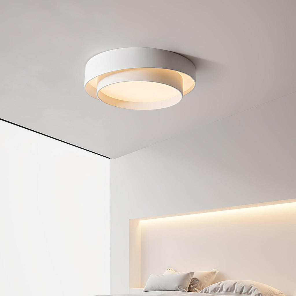 Plafonnier LED sculptural 40, 50 ou 60 cm – hauteur 14 cm — détail de la finition