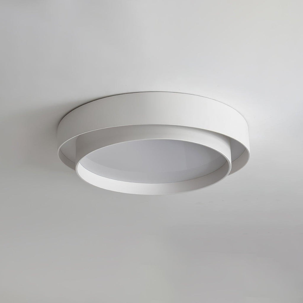 Plafonnier LED sculptural 40, 50 ou 60 cm – hauteur 14 cm — détail du système de fixation