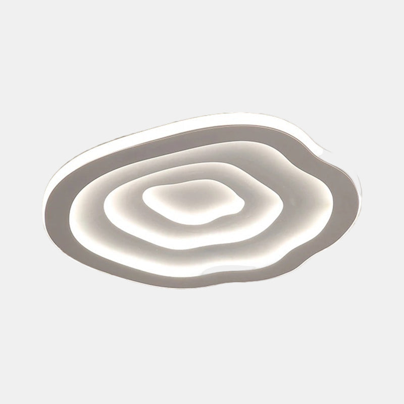 Plafonnier LED ondulé blanc, blanc chaud et blanc froid