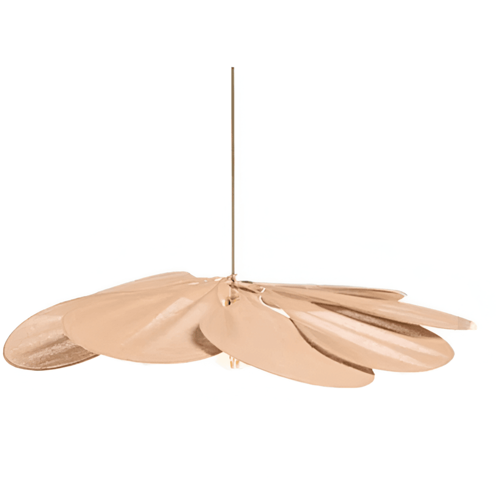 Plafonnier en tissu à motif floral vintage – abat-jour Ø 60 cm — détail de la matière