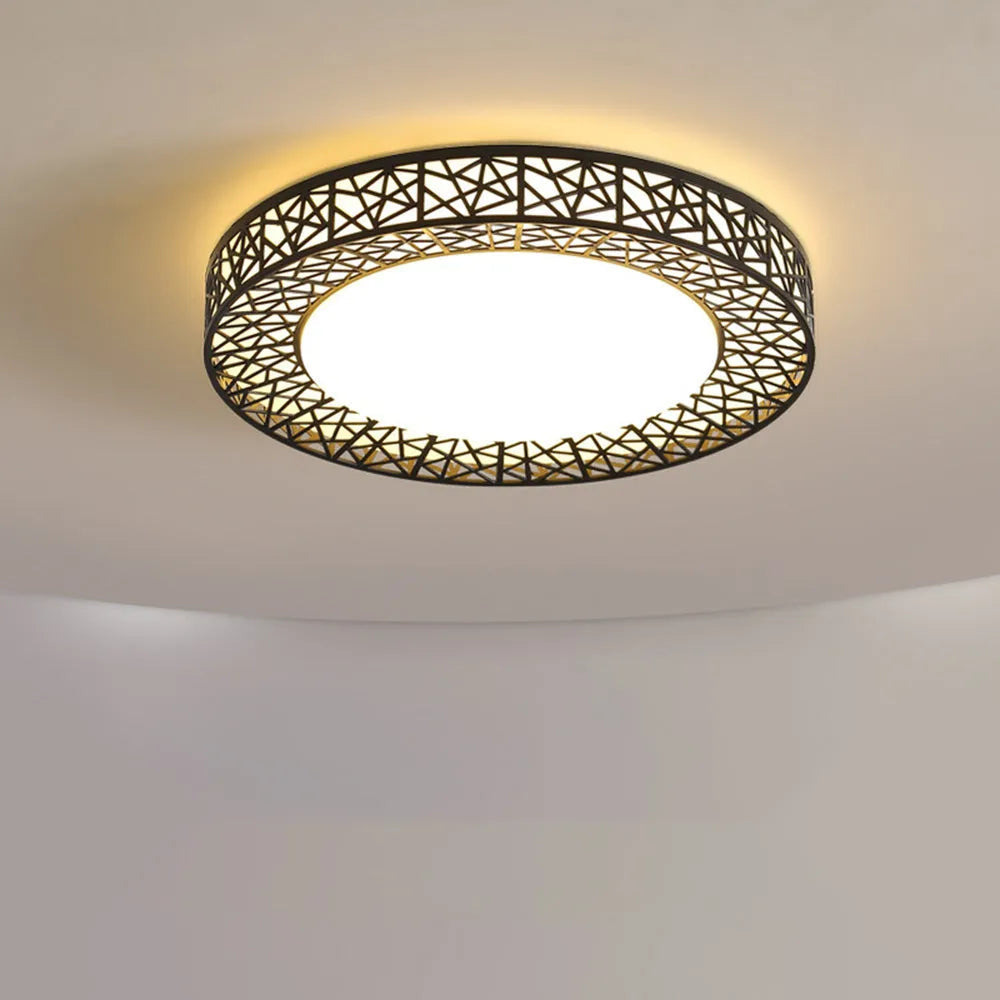 Plafonnier LED rond extra-plat acrylique 40 ou 50 cm — détail de la matière