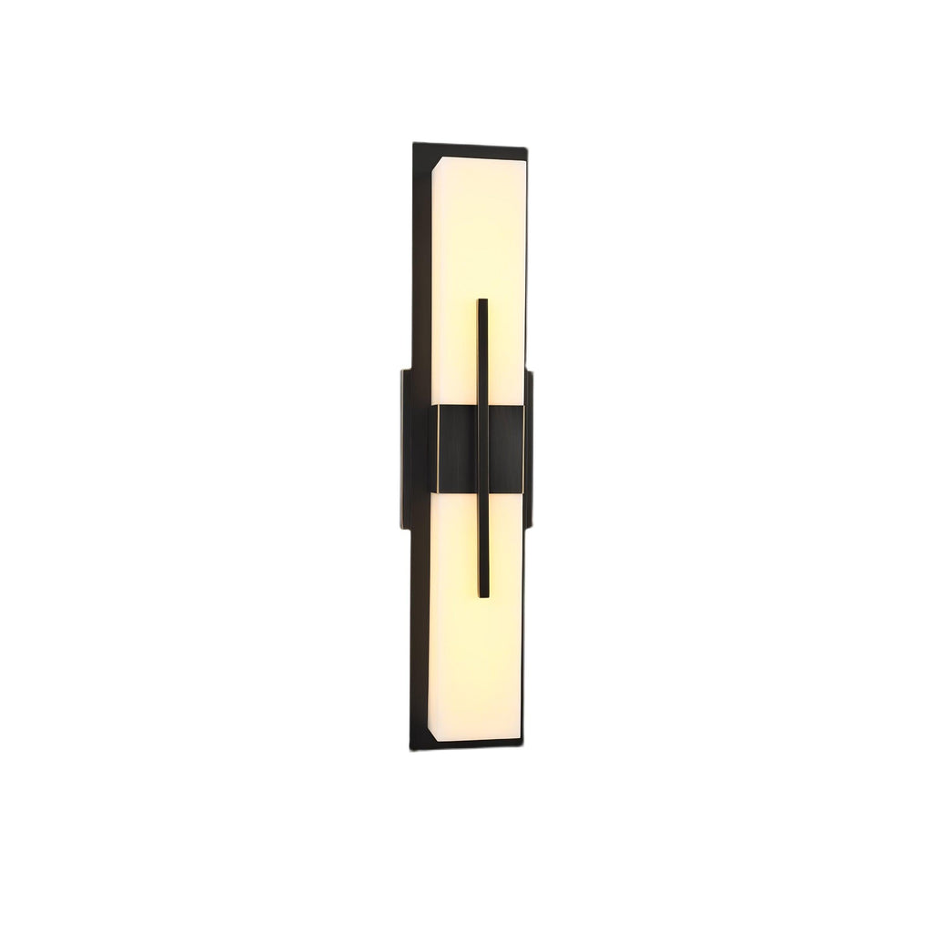 Applique murale extérieure albâtre IP65 barre LED – Possini — vue de face (2)