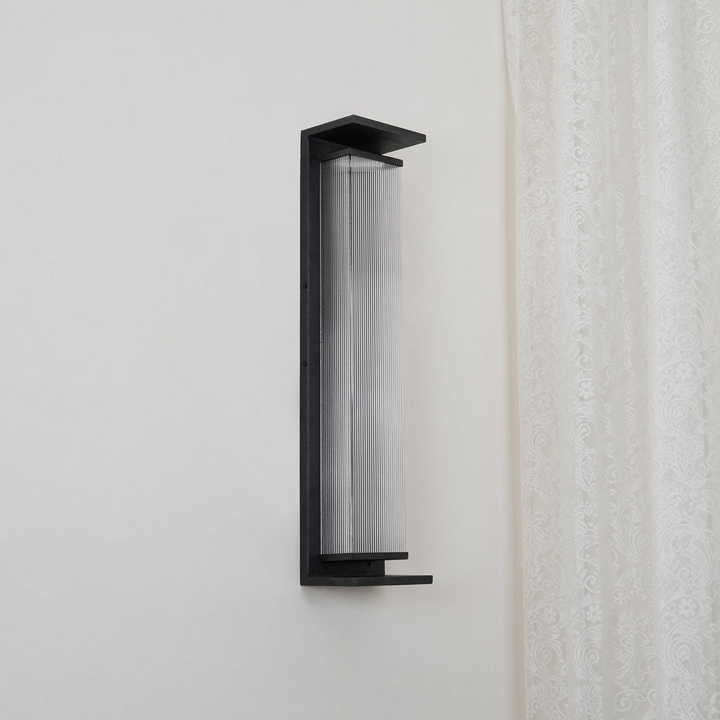 Applique murale extérieure rectangulaire en inox LED — vue de profil (4)