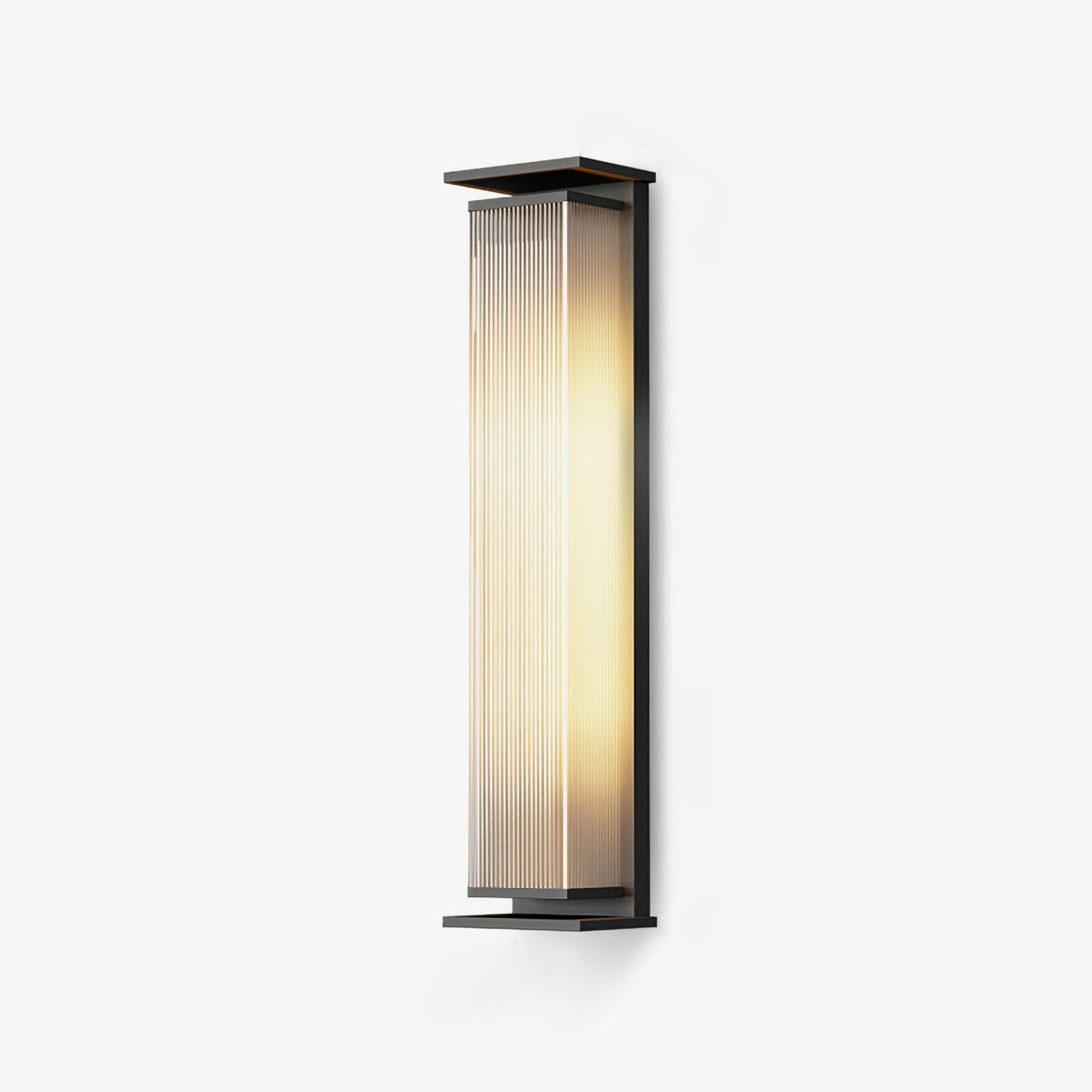 Applique murale extérieure rectangulaire en inox LED — détail de la matière (2)