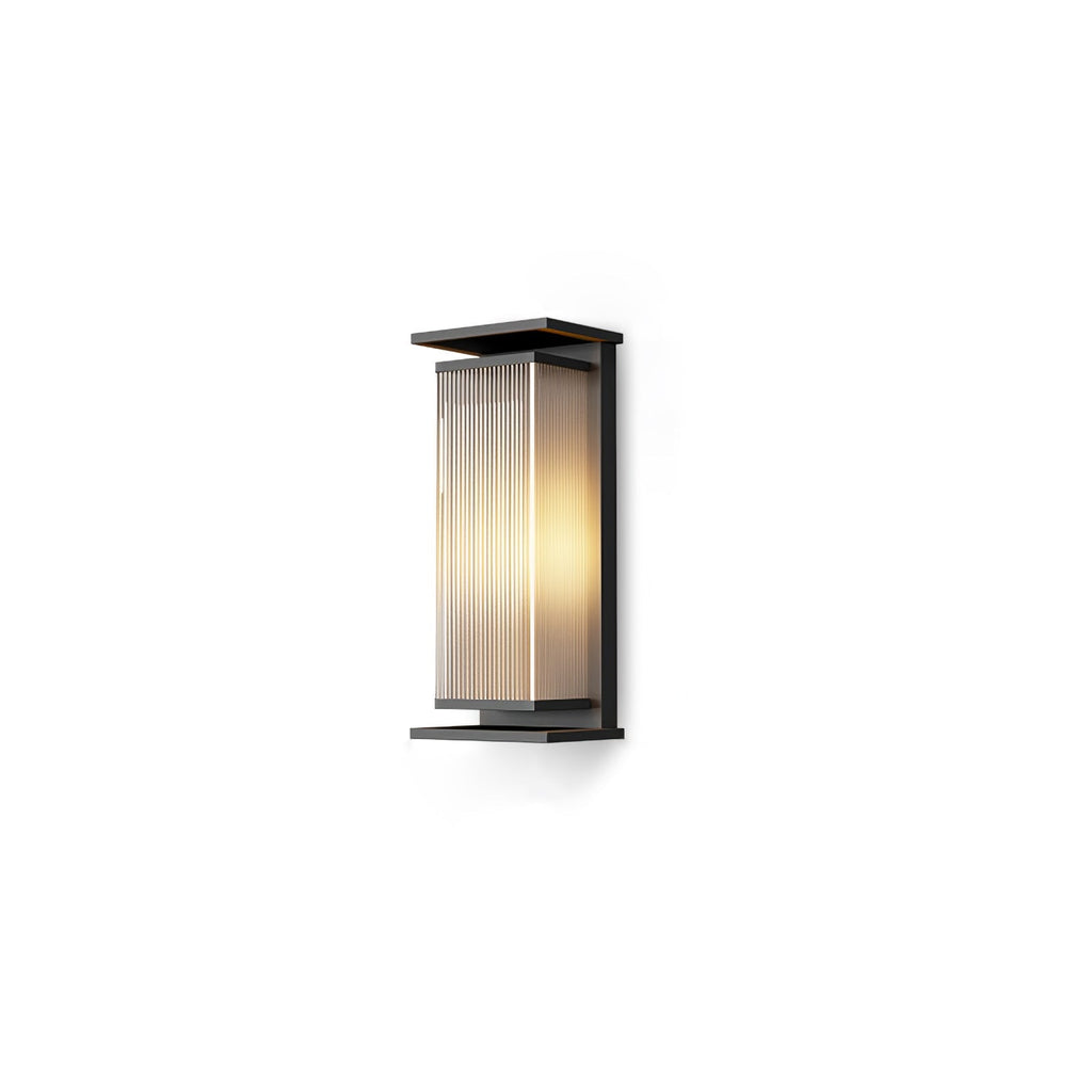 Applique murale extérieure solaire LED en acier inoxydable — détail de la matière (2)