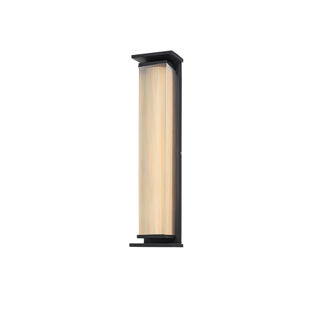 Applique murale extérieure solaire LED en acier inoxydable — vue de profil (2)