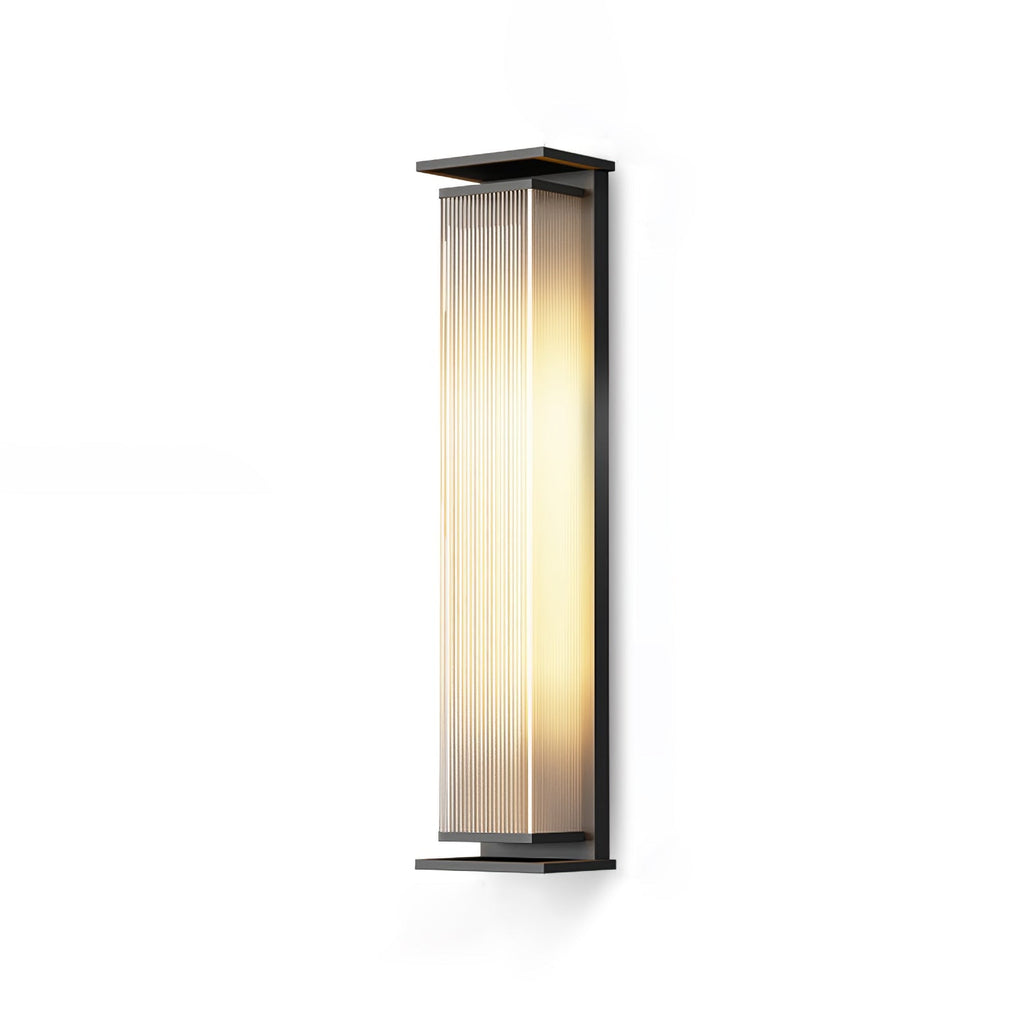 Applique murale extérieure solaire LED en acier inoxydable — vue de profil (3)
